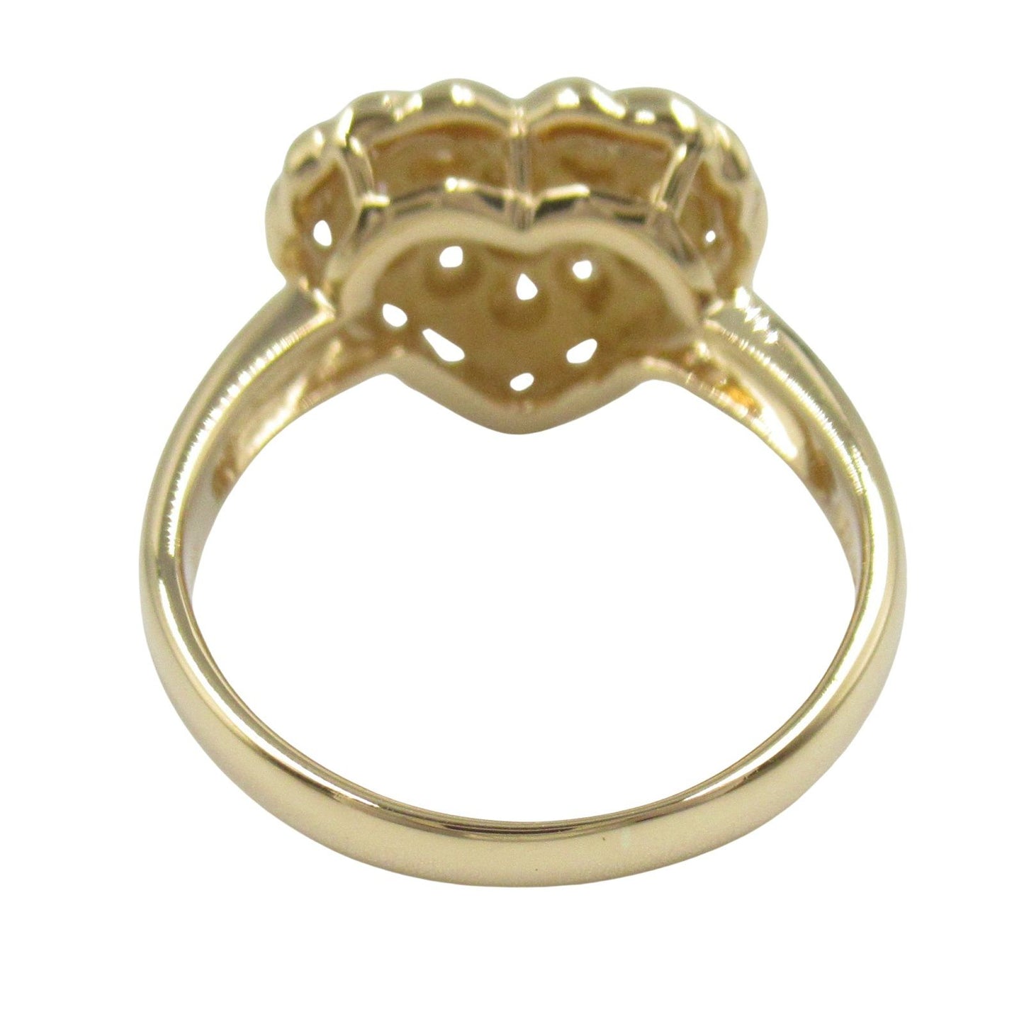 SEIKO Heart Diamond Ring in 18K Yellow Gold - Size 7.5