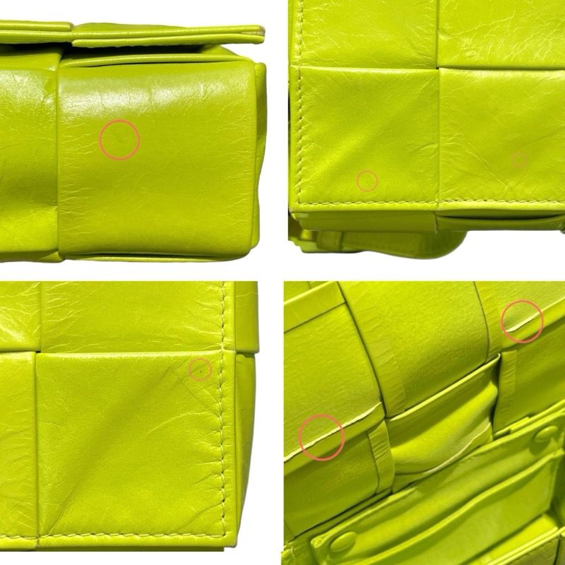 Bottega Veneta Candy Cassette Mini Shoulder Bag in Lamb Yellow