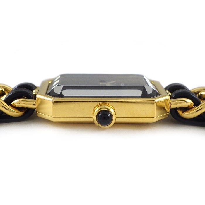 Chanel Premiere L H0001 Octagonal Black Dial Quartz Watch