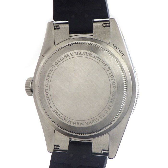 TUDOR Black Bay 7941A1A0RU Automatic Watch - Black Dial, Rubber Strap