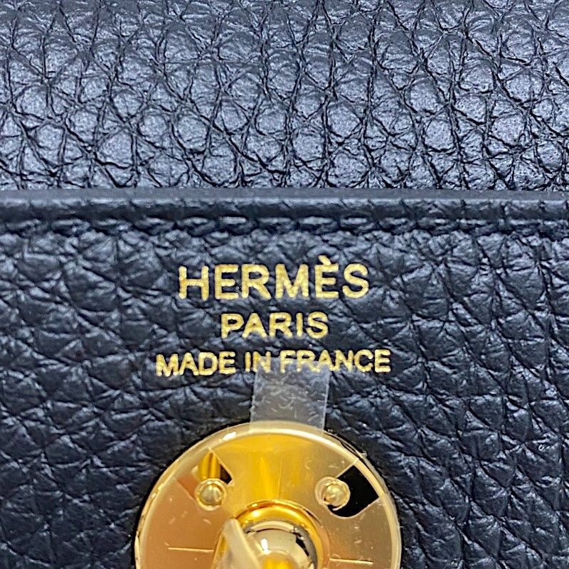 HERMES Lindy Mini K刻 Black & Gold Hardware - Exquisite Luxury Handbag