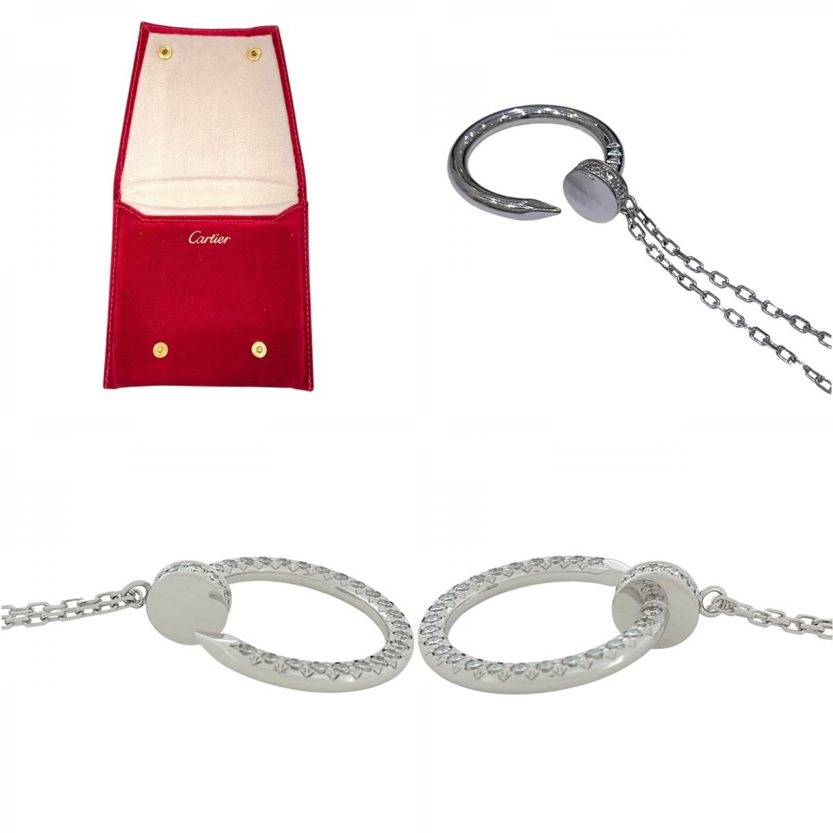Cartier Juste un Clou Diamond Necklace in 18K White Gold
