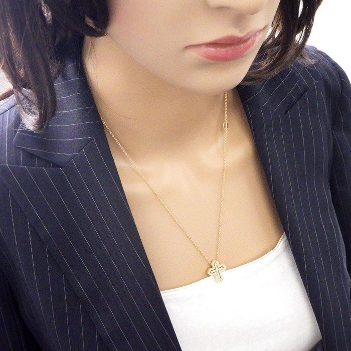 Damiani Belle Époque Crown Necklace in K18 Pink Gold with Diamonds