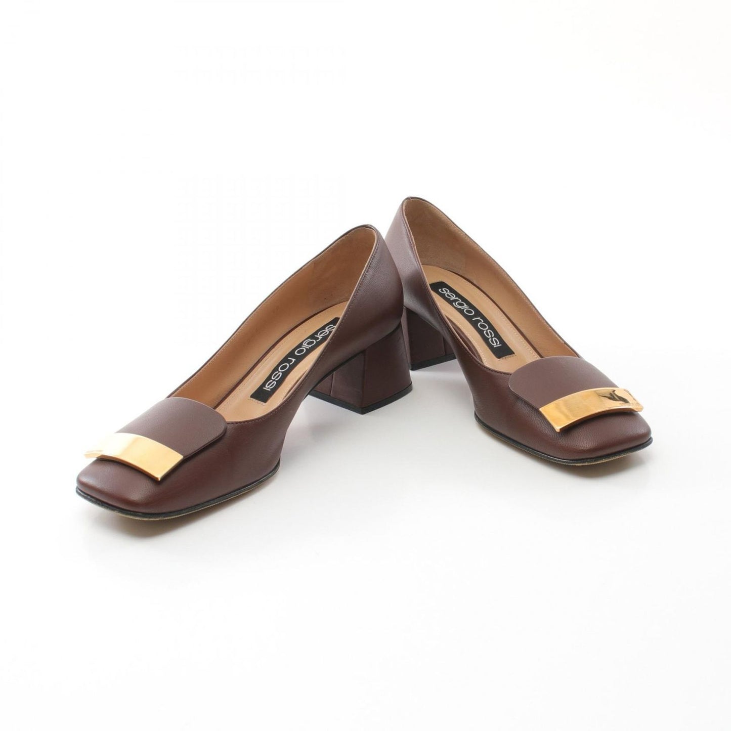 Sergio Rossi Brown Leather Pumps - Timeless Elegance