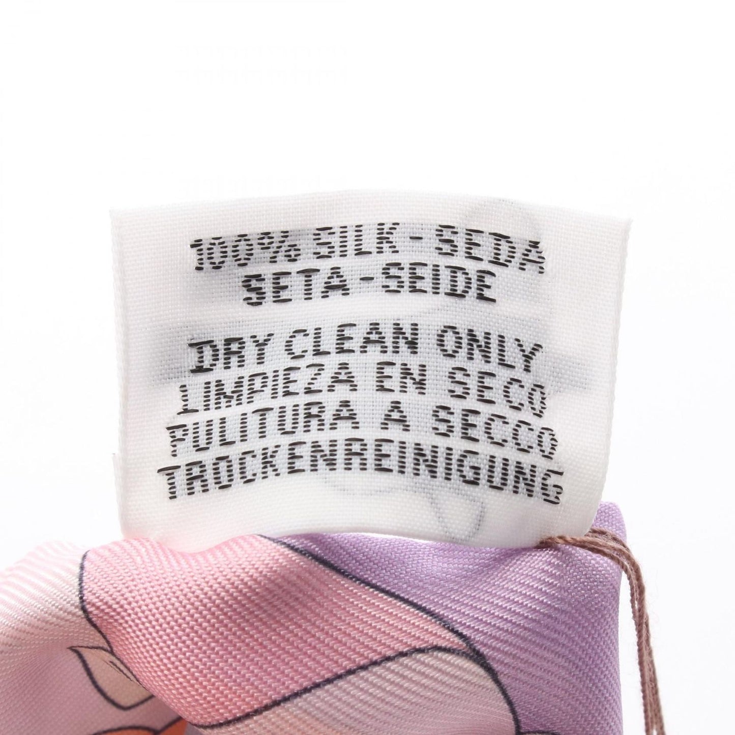 HERMES Carres Volants Twilly Scarf - Unused Silk in Purple