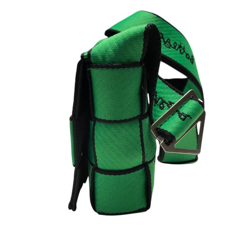 Bottega Veneta Webbing Cassette Shoulder Bag - Green/Black/Silver