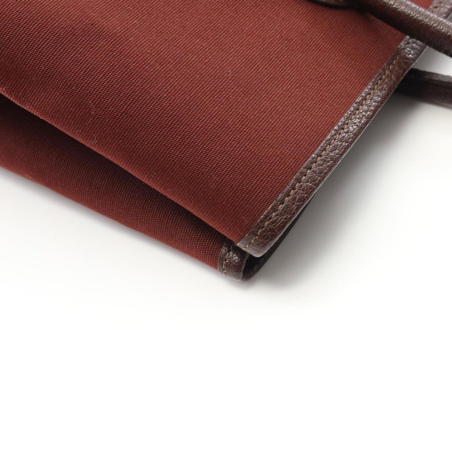 HERMES Garden Party TPM Tote Bag in Rouge Ash/Blue Indigo