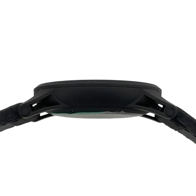 Montblanc Timewalker 113876 Black SS/Leather Automatic Men's Watch