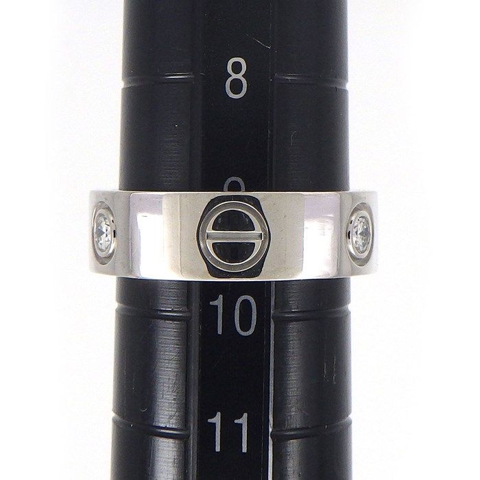 Cartier Love Ring Classic Model with Diamonds in 18K White Gold