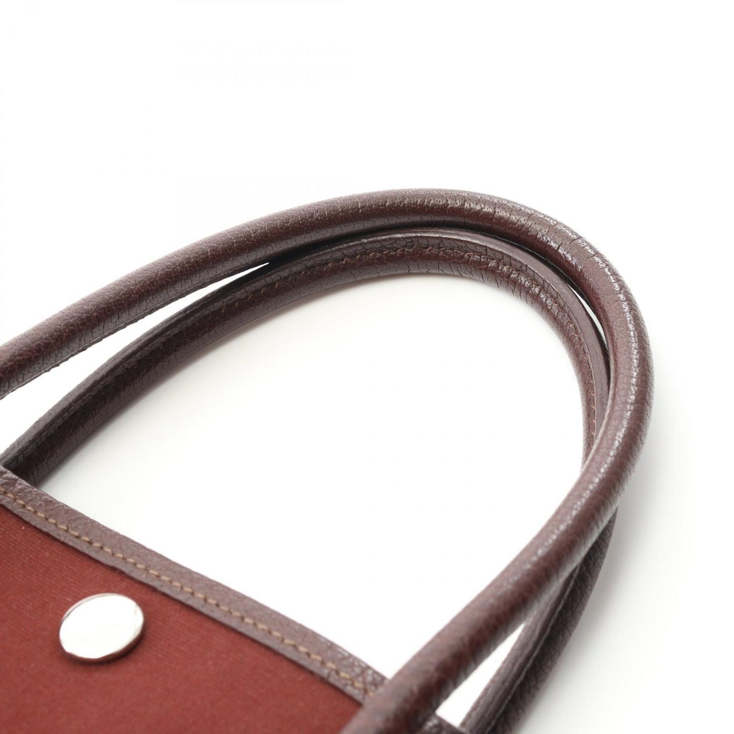 HERMES Garden Party TPM Tote Bag in Rouge Ash/Blue Indigo