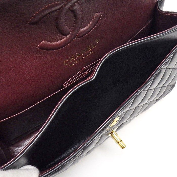 CHANEL Matelassé 23 Classic Small Handbag - Black & Bordeaux