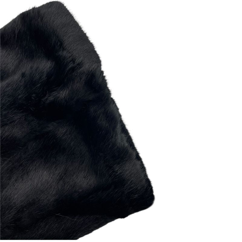 Stella McCartney Black Faux Fur Coat - Timeless Elegance