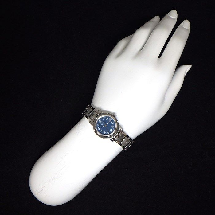 HERMES Clipper CL4.210 Blue Dial Quartz Watch - Exquisite Craftsmanship