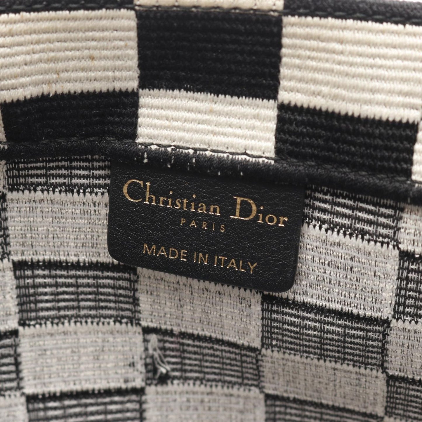 Dior Book Tote Large in Black & White Canvas - Timeless Elegance