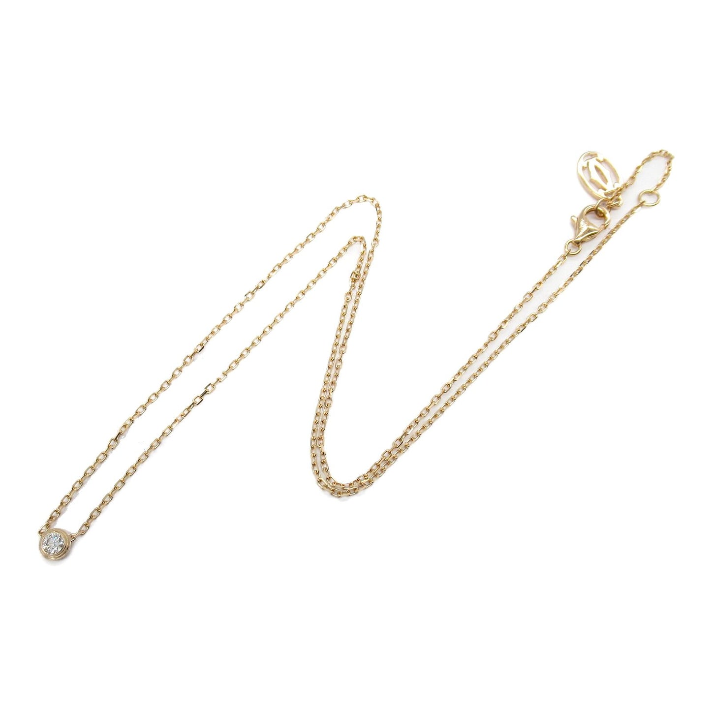 CARTIER Amour Necklace in K18 Pink Gold with Diamonds