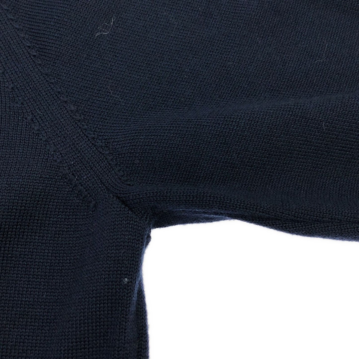 GUCCI Navy & Off-White Wool Dress - Timeless Elegance