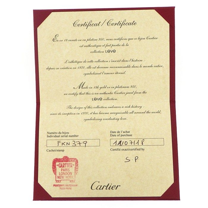 Cartier Love Bracelet SM B6047315 in K18 Pink Gold - Timeless Elegance