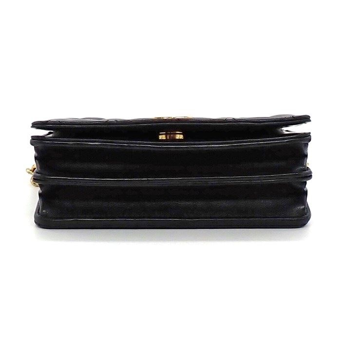 Chanel Black Lambskin Shoulder Bag with Gold Hardware - A Timeless Classic