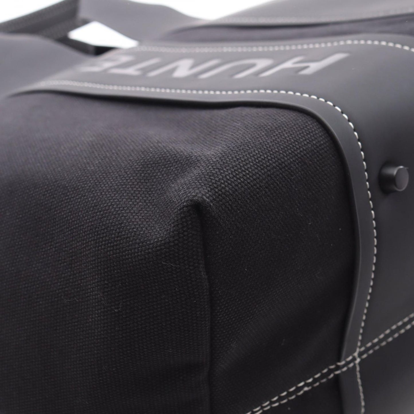HUNTER Refined Stitch Tote Bag - Black Canvas - New Arrival