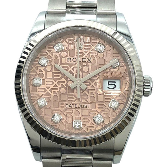 Rolex Datejust 36 Horicon 126234G - Pink Dial, Steel & White Gold