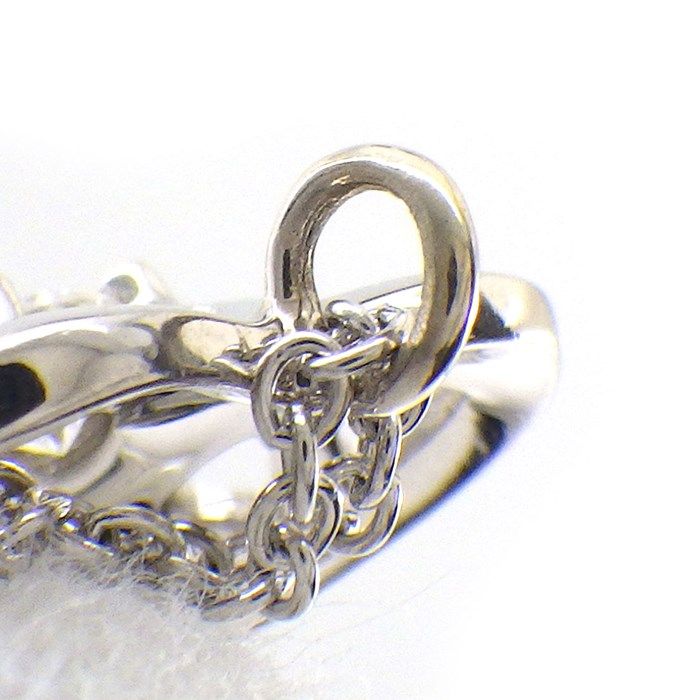 Tiffany & Co. Heart Necklace with 1 Point Diamond in K18 White Gold