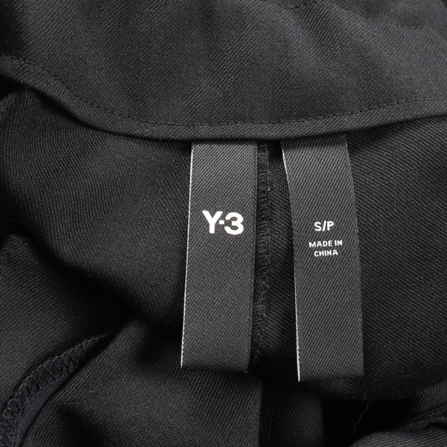 Y-3 Refined Woven Wide Leg Pants - Black Wool Elegance