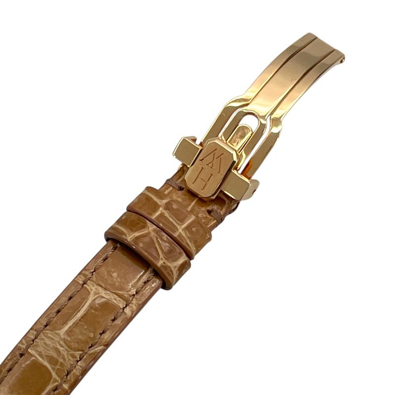 HARRY WINSTON Avenue C Mini Quartz Watch in K18PG - Exquisite Silver Elegance