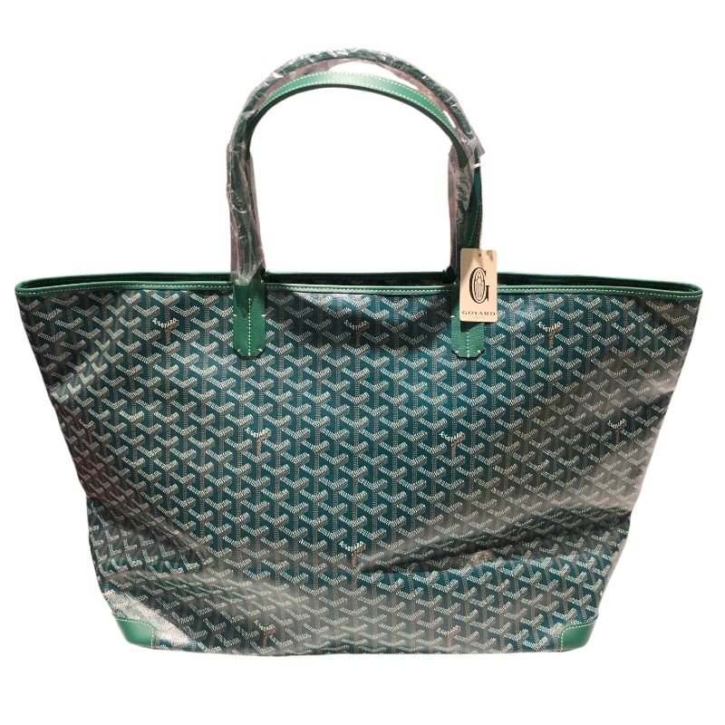 GOYARD Artois GM Green PVC & Leather Unisex Tote Bag