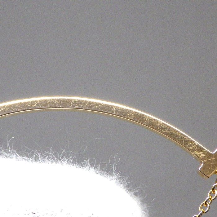 Tiffany & Co. T Smile Small Necklace in K18 Pink Gold