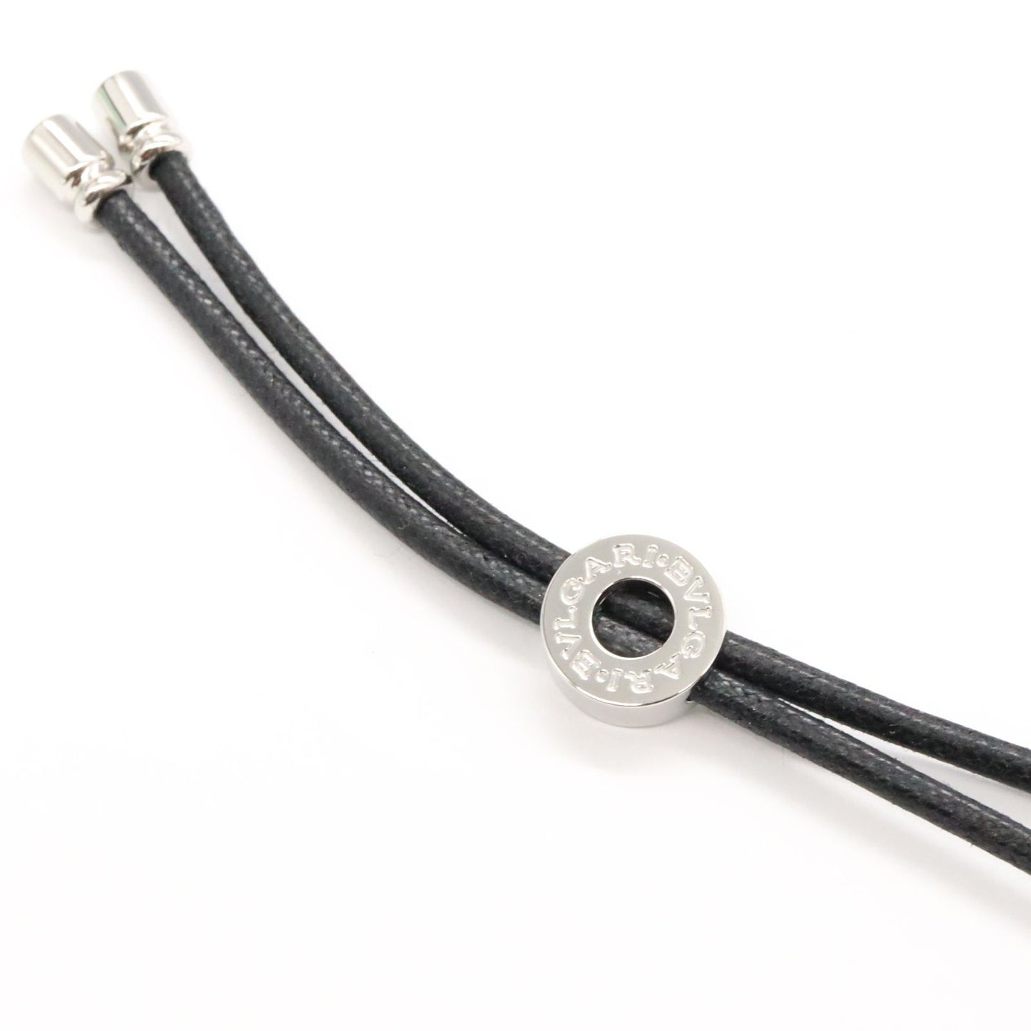 BVLGARI Parentesi Half Diamond Necklace in K18 White Gold