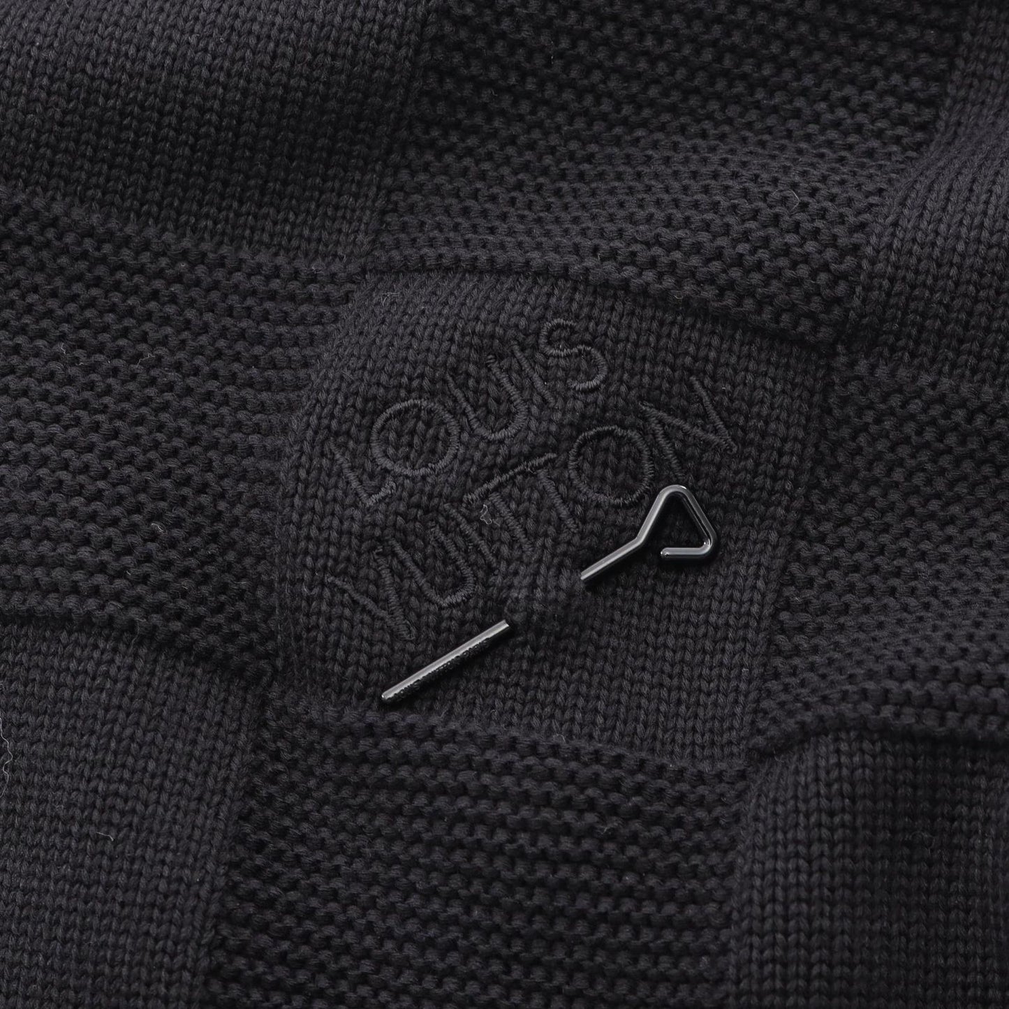 Louis Vuitton Damier Knit Sweater - Timeless Elegance in Black