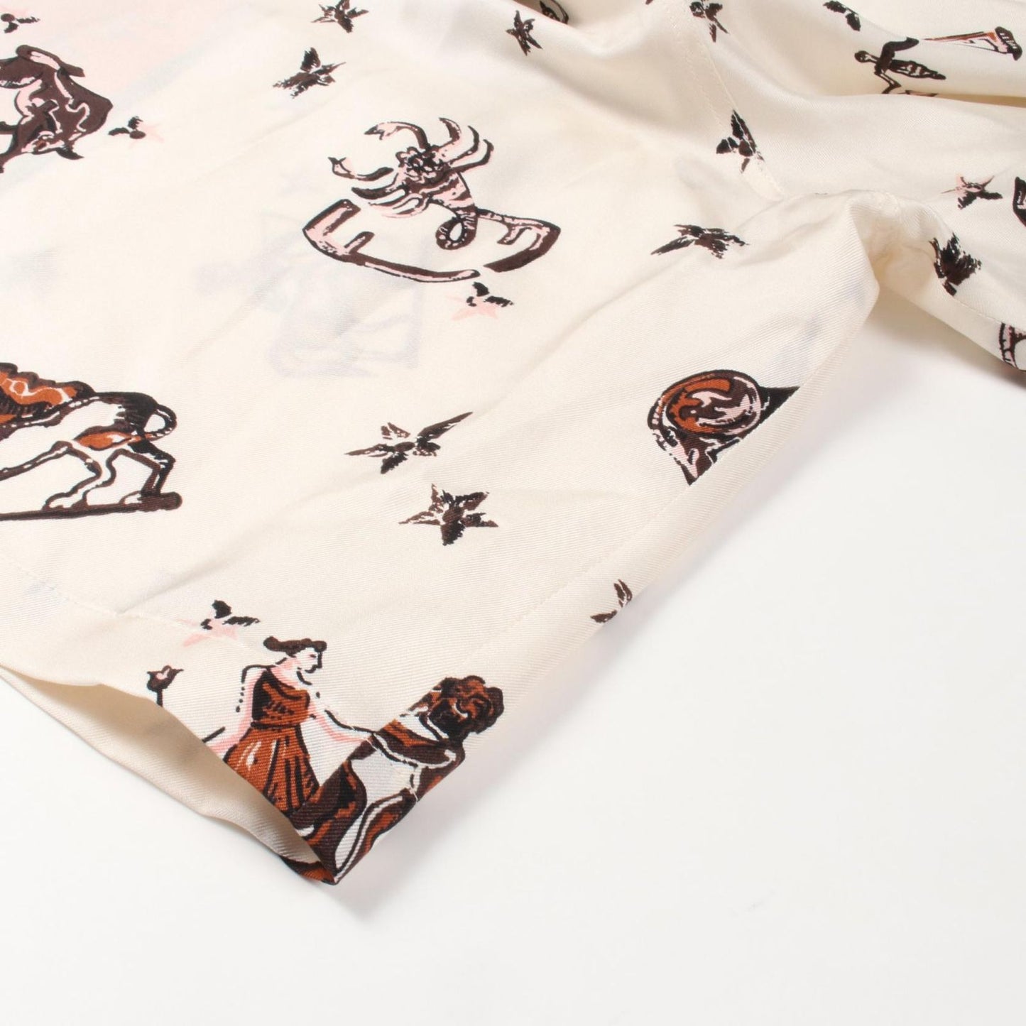 Fendi Astrology Silk Pants - Exquisite White/Orange Design