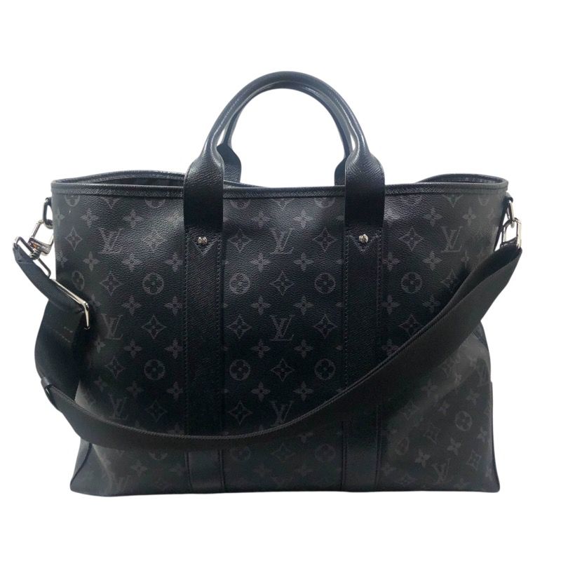 Louis Vuitton Weekend Tote NM M30937 Black Monogram Eclipse