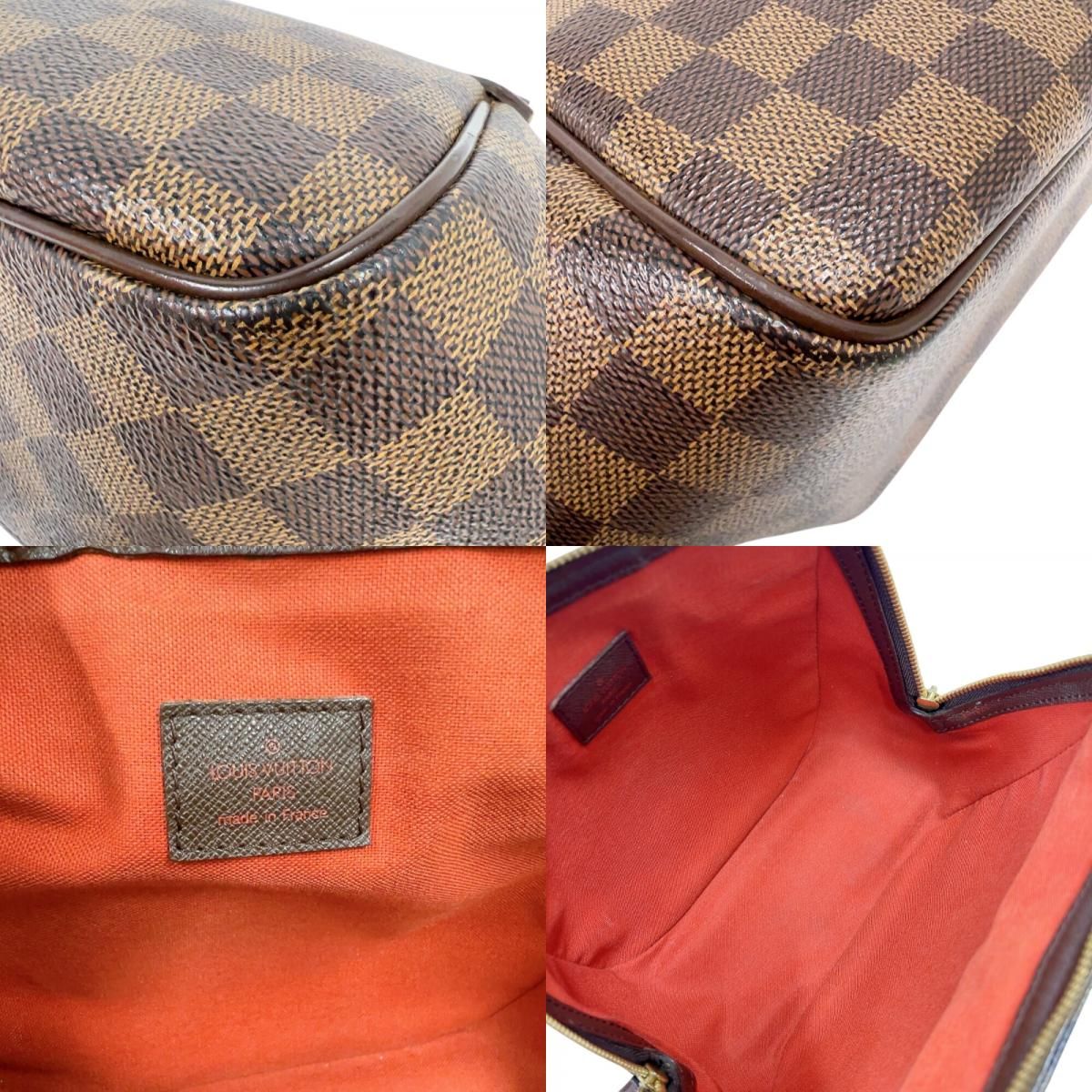 Louis Vuitton Belem PM Handbag - Brown Damier Canvas with Gold Hardware