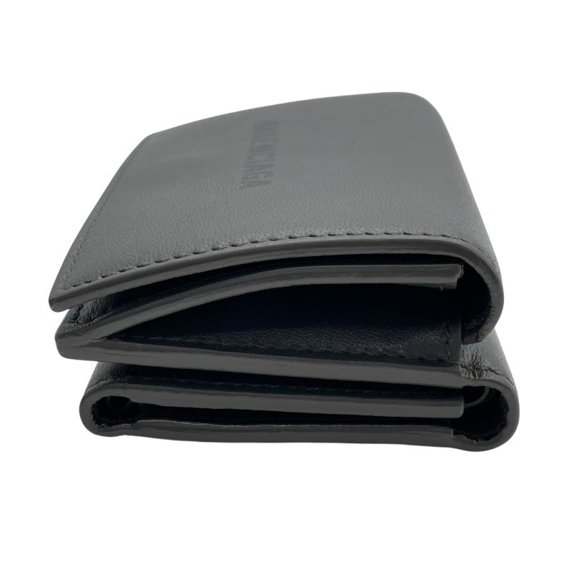 Balenciaga CASH Mini Wallet in Grey Leather - Exquisite Craftsmanship