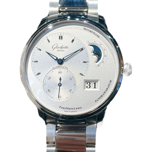 Glashütte Original PanoMatic Luna 1-90-02-42-32-71 Stainless Steel Watch