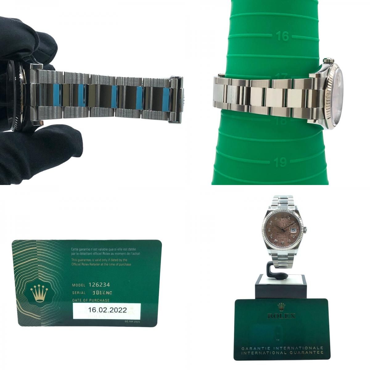 Rolex Datejust 36 Horicon 126234G - Pink Dial, Steel & White Gold