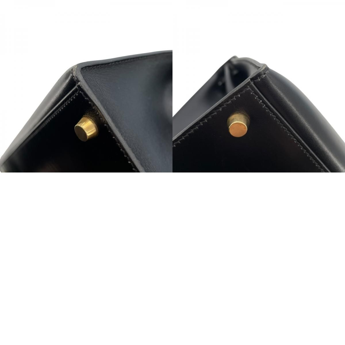 HERMES Kelly 32 Black Box Calf with Gold Hardware - Timeless Elegance