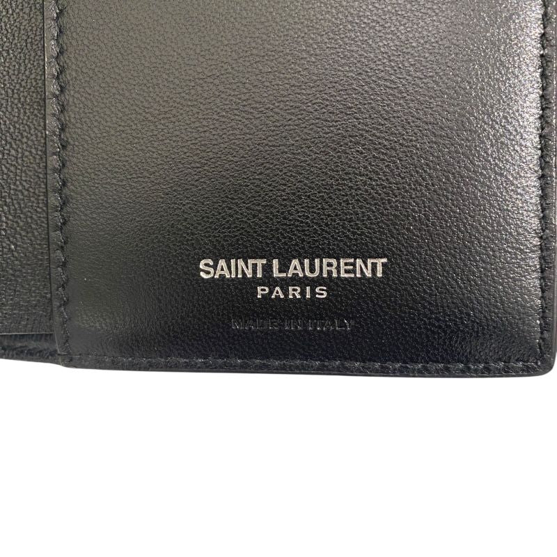 Saint Laurent Black Leather Card Case - Timeless Elegance