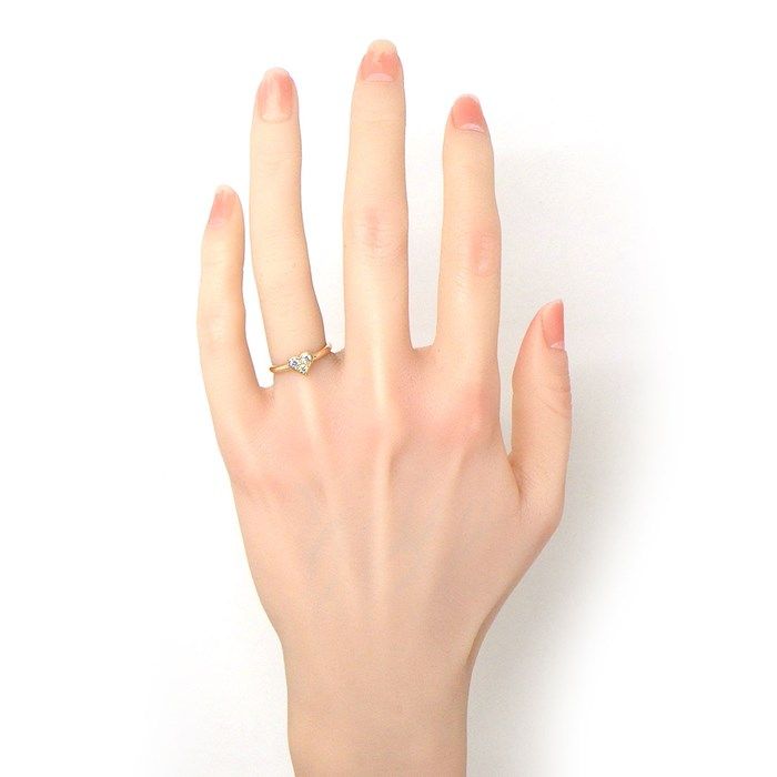 Tiffany & Co. Sentimental Heart Ring with 3pt Diamond in K18PG