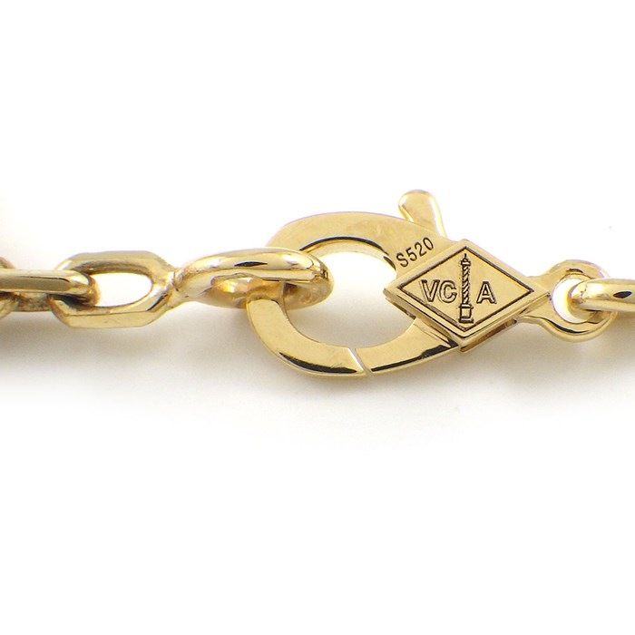 Van Cleef & Arpels Vintage Alhambra 5 Motif Bracelet in Carnelian
