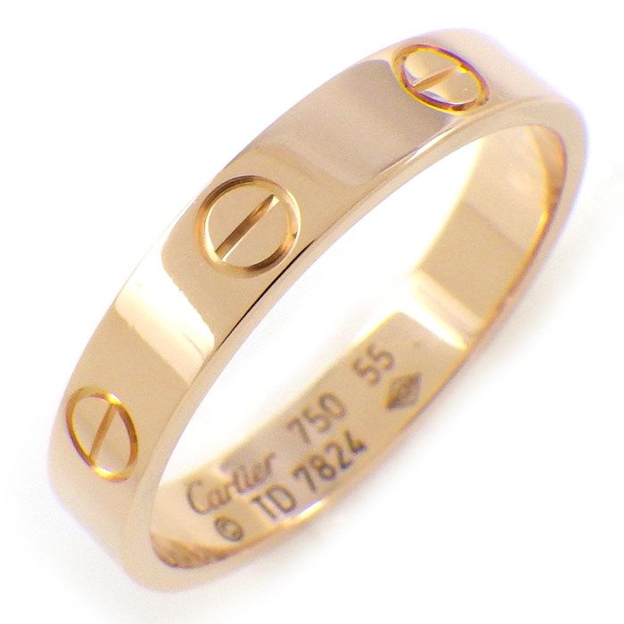 Cartier Love Ring Small Model K18 Pink Gold - Size 15