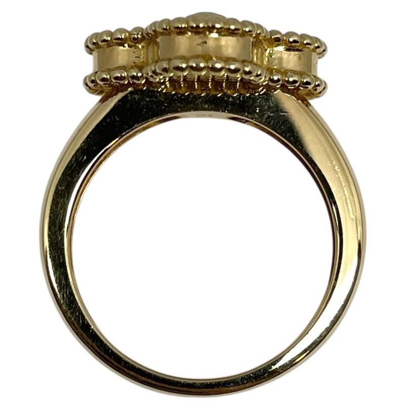 Van Cleef & Arpels Vintage Alhambra 1P Diamond Ring MOP 750