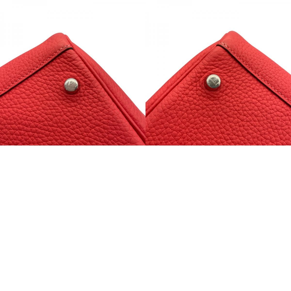 HERMES Lindy 30 Bougainvillea with Silver Hardware - Exquisite Craftsmanship