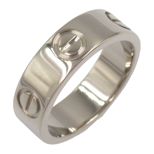 CARTIER Love Ring in K18 White Gold - Timeless Elegance