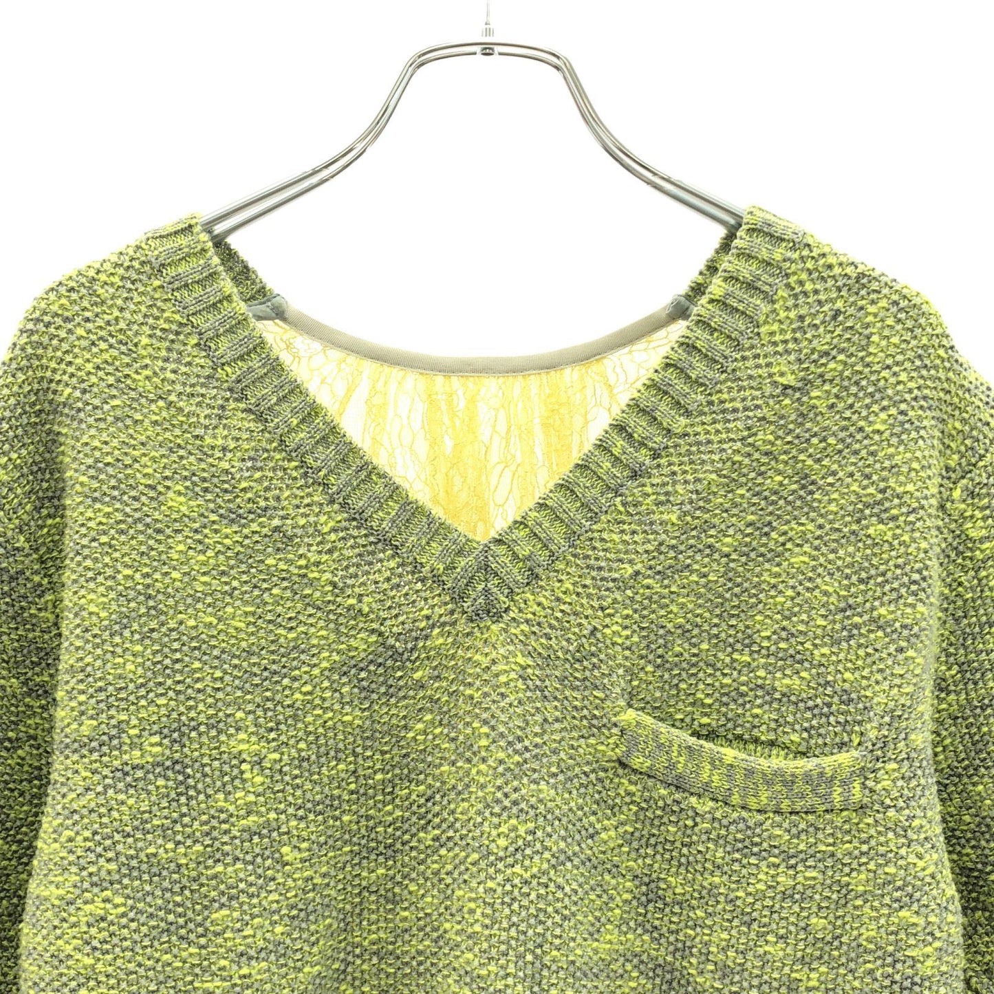 Sacai Summer Knit Sweater in Vibrant Yellow - Size S
