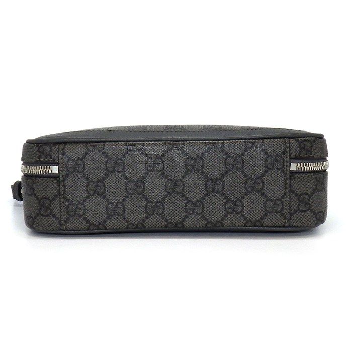 GUCCI Ophidia Small Crossbody Bag in Grey & Black GG Supreme Canvas