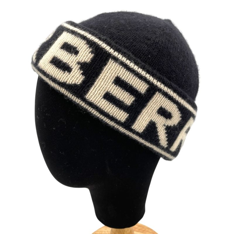 Burberry Logo Cap in Black Wool - A Timeless Classic