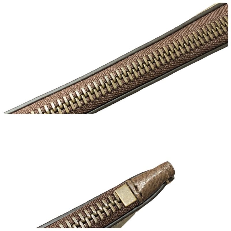 GUCCI Neo Vintage GG Supreme Clutch Bag - Brown