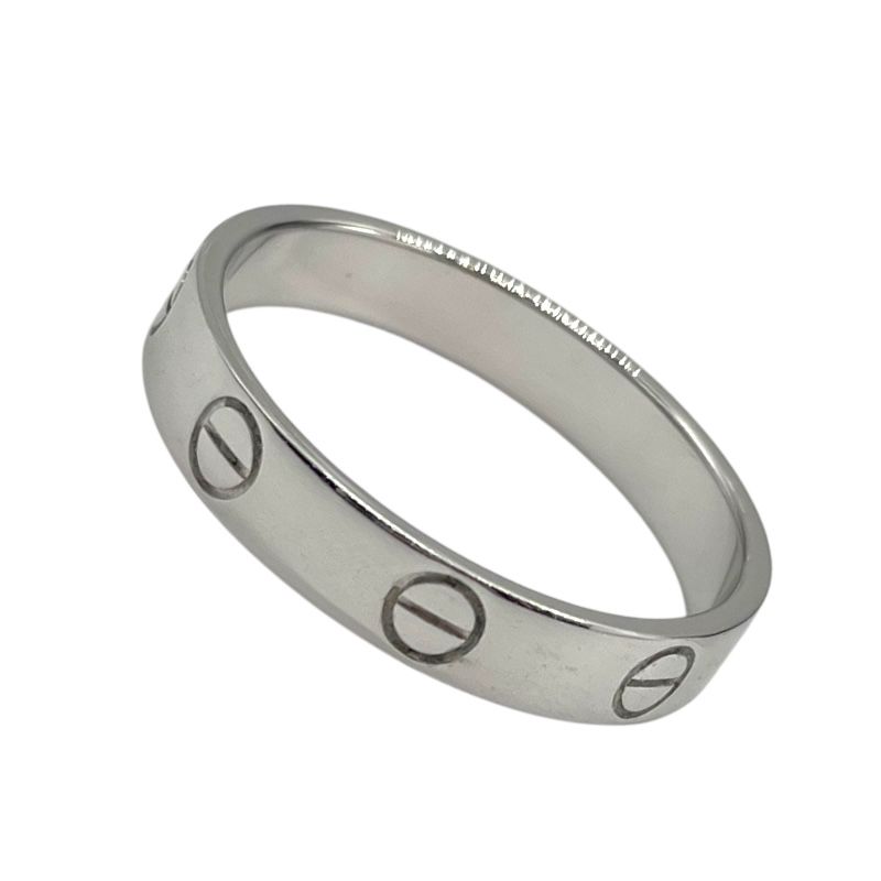 Cartier Mini Love Ring in 750WG - Exquisite Silver Jewelry